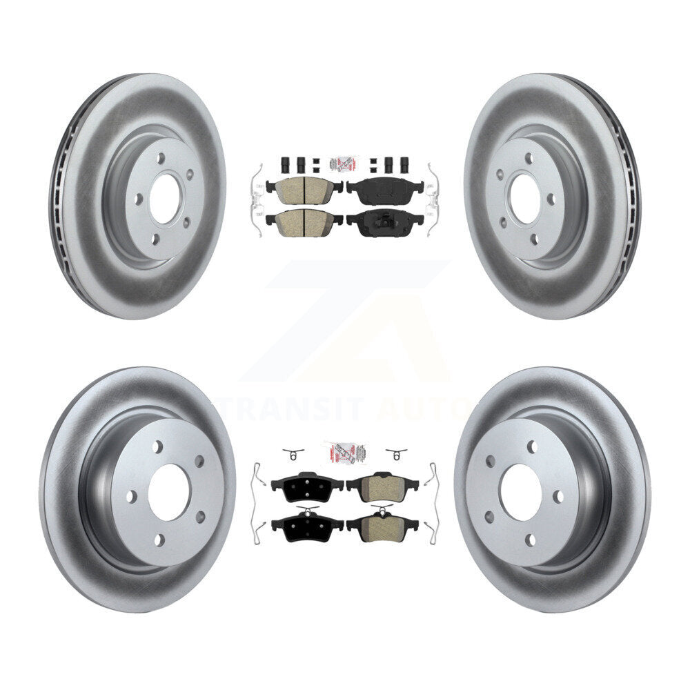 Disc Rotors and Ceramic (Front) & Semi-Metallic (Rear) Brake Pads Kit-KGA-102464 - Kit.bestparts.ca Kit.bestparts.ca