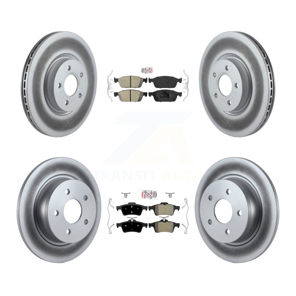 Disc Rotors and Ceramic (Front) & Semi-Metallic (Rear) Brake Pads Kit-KGA-102465 - Kit.bestparts.ca