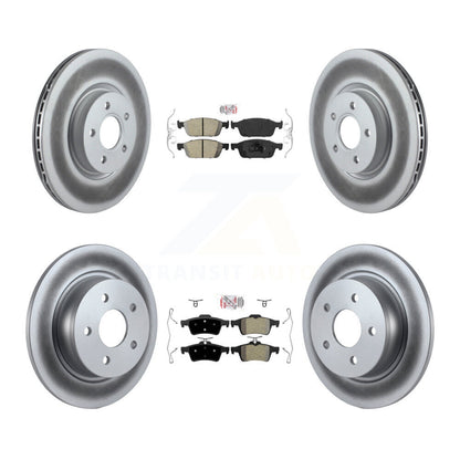 Disc Rotors and Ceramic (Front) & Semi-Metallic (Rear) Brake Pads Kit-KGA-102465 - Kit.bestparts.ca