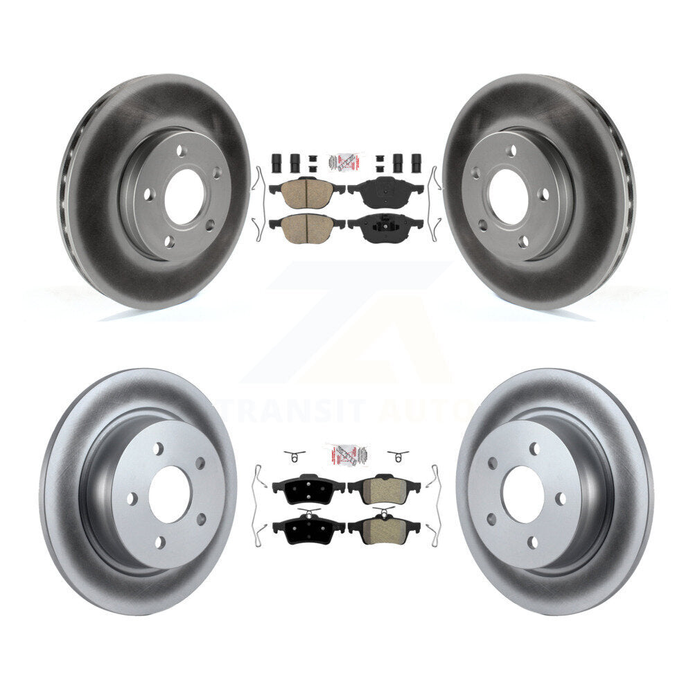 Disc Rotors and Ceramic (Front) & Semi-Metallic (Rear) Brake Pads Kit-KGA-102478 - Kit.bestparts.ca