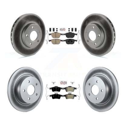 Disc Rotors and Ceramic (Front) & Semi-Metallic (Rear) Brake Pads Kit-KGA-102478 - Kit.bestparts.ca