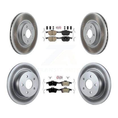 Disc Rotors and Ceramic (Front) & Semi-Metallic (Rear) Brake Pads Kit-KGA-102480 - Kit.bestparts.ca
