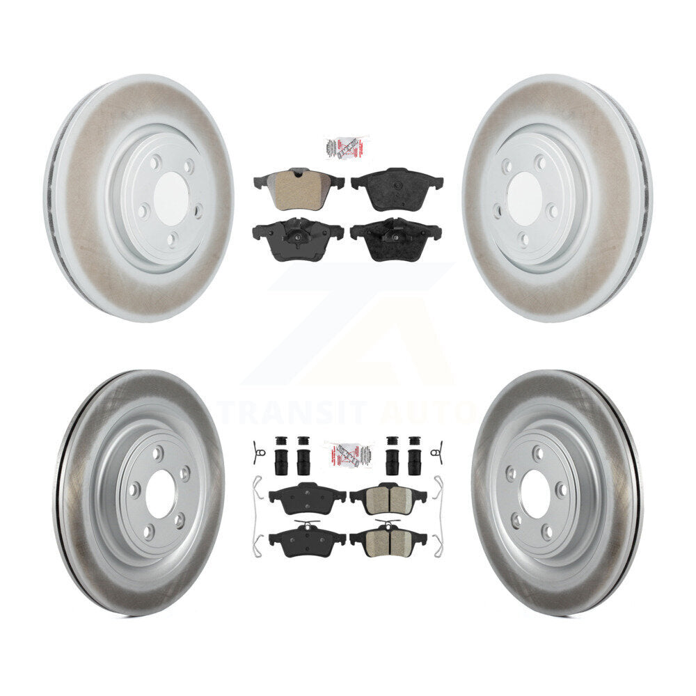Disc Rotors and Semi-Metallic (Front) & Ceramic (Rear) Brake Pads Kit-KGA-102484 - Kit.bestparts.ca