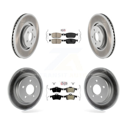 disc rotors and ceramic front semi metallic rear brake pads-kga-102489 - Kit.bestparts.ca