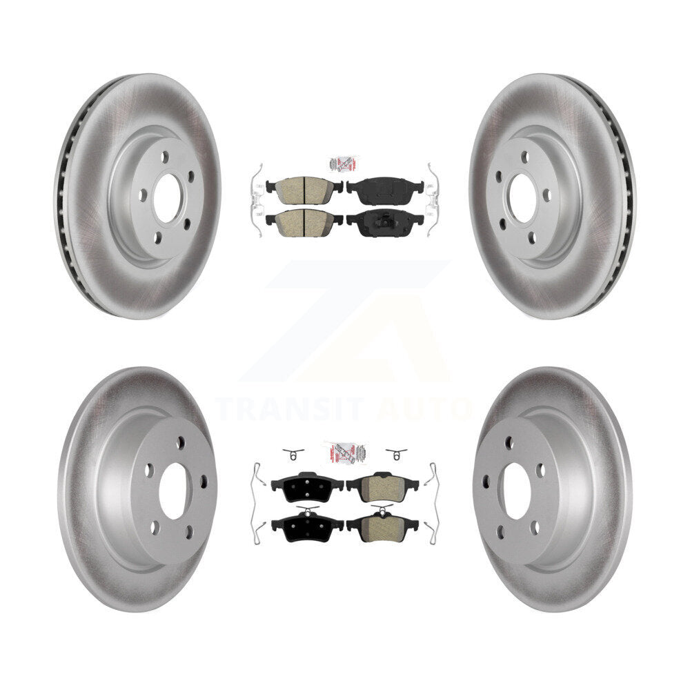 Disc Rotors and Ceramic (Front) & Semi-Metallic (Rear) Brake Pads Kit-KGA-102509 - Kit.bestparts.ca