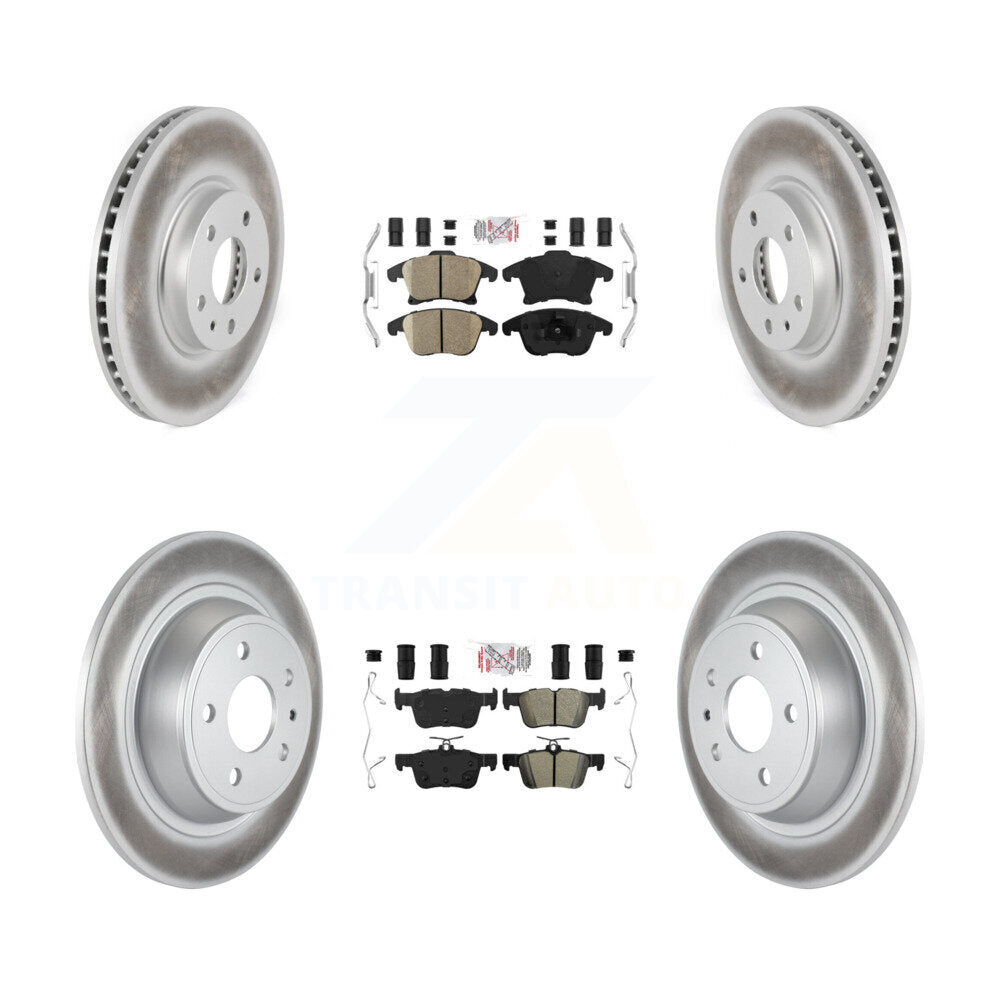 Disc Rotors and Ceramic (Front) & Semi-Metallic (Rear) Brake Pads Kit-KGA-102522 - Kit.bestparts.ca