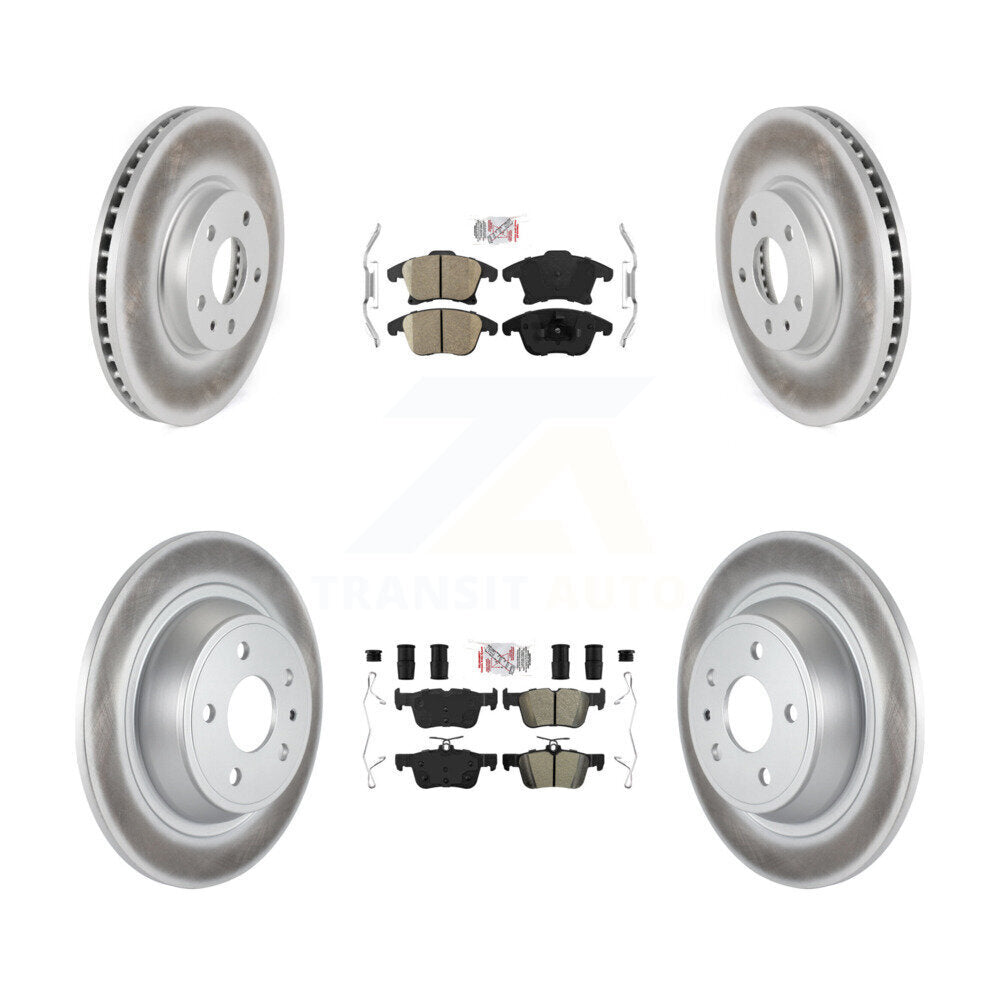 disc rotors and ceramic front semi metallic rear brake pads-kga-102523 - Kit.bestparts.ca