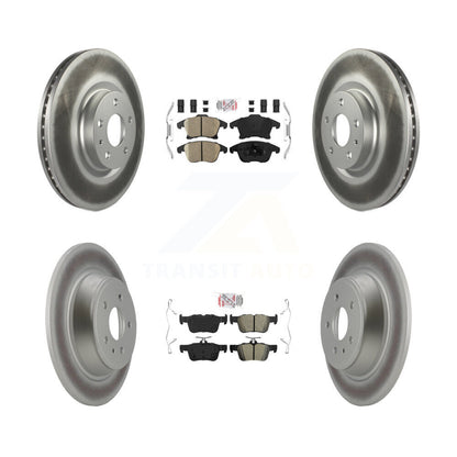 disc rotors and ceramic front semi metallic rear brake pads-kga-102524 - Kit.bestparts.ca