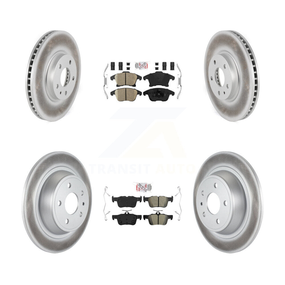 Disc Rotors and Ceramic (Front) & Semi-Metallic (Rear) Brake Pads Kit-KGA-102526 - Kit.bestparts.ca