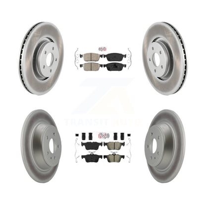 disc rotors and ceramic front semi metallic rear brake pads-kga-102528 - Kit.bestparts.ca