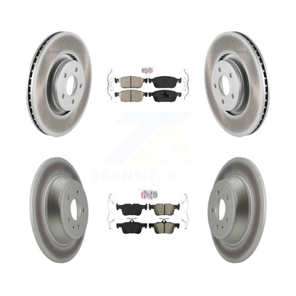disc rotors and ceramic front semi metallic rear brake pads-kga-102529 - Kit.bestparts.ca
