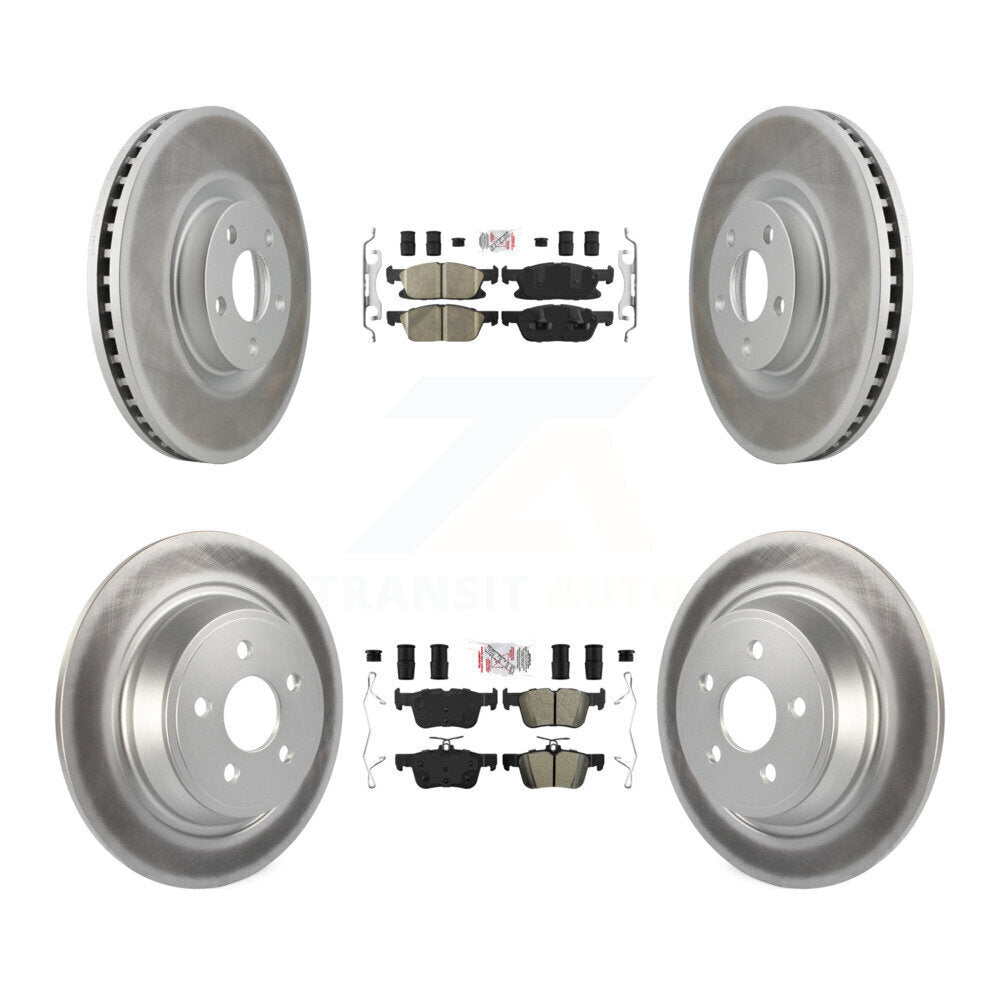 Disc Rotors and Ceramic (Front) & Semi-Metallic (Rear) Brake Pads Kit-KGA-102532 - Kit.bestparts.ca