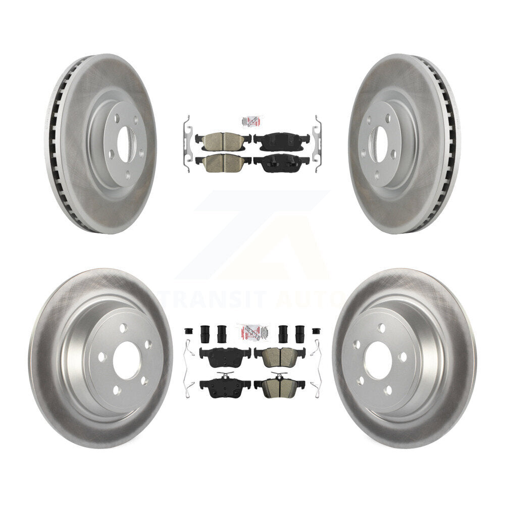 Disc Rotors and Ceramic (Front) & Semi-Metallic (Rear) Brake Pads Kit-KGA-102533 - Kit.bestparts.ca
