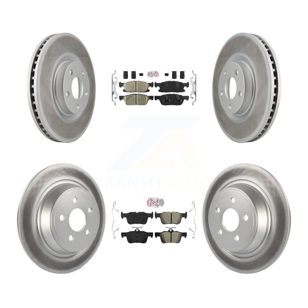 Disc Rotors and Ceramic (Front) & Semi-Metallic (Rear) Brake Pads Kit-KGA-102536 - Kit.bestparts.ca
