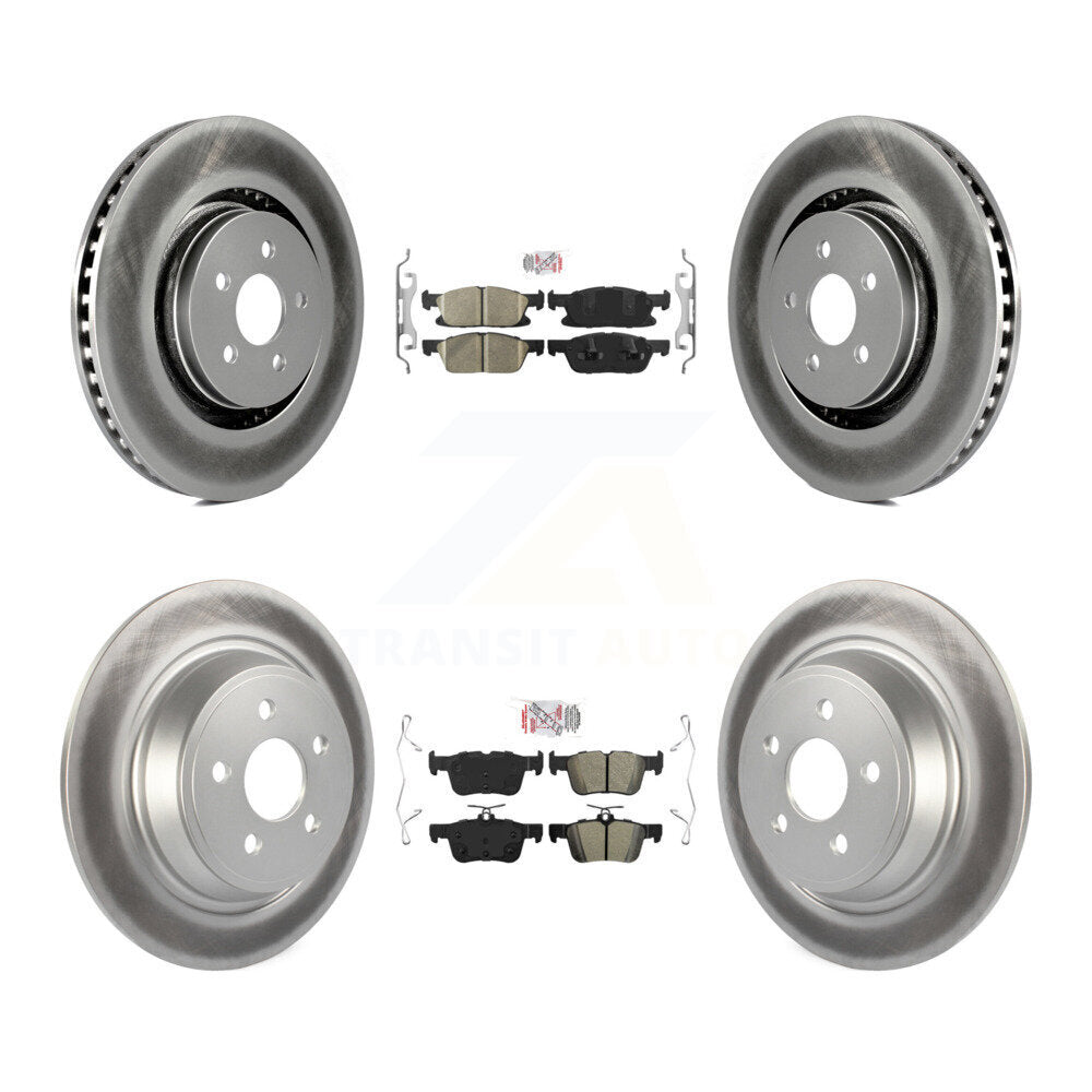 Disc Rotors and Ceramic (Front) & Semi-Metallic (Rear) Brake Pads Kit-KGA-102539 - Kit.bestparts.ca