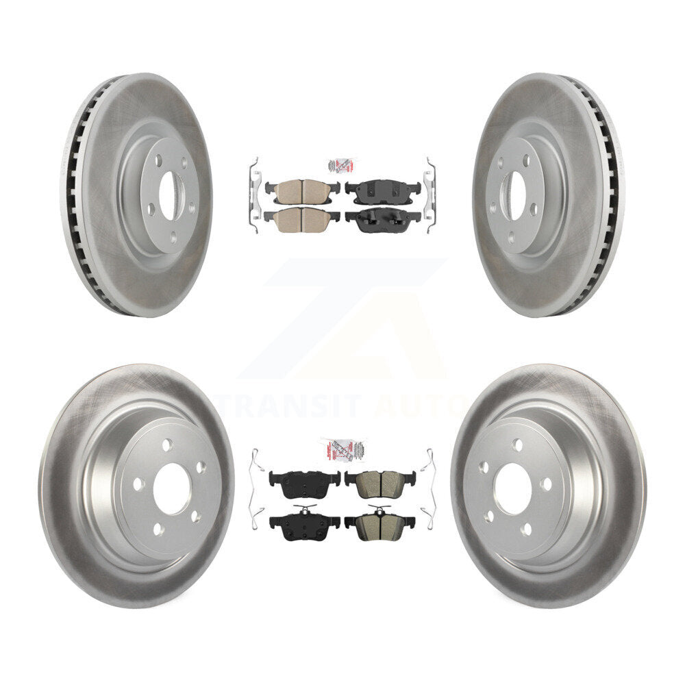 Disc Rotors and Ceramic (Front) & Semi-Metallic (Rear) Brake Pads Kit-KGA-102540 - Kit.bestparts.ca