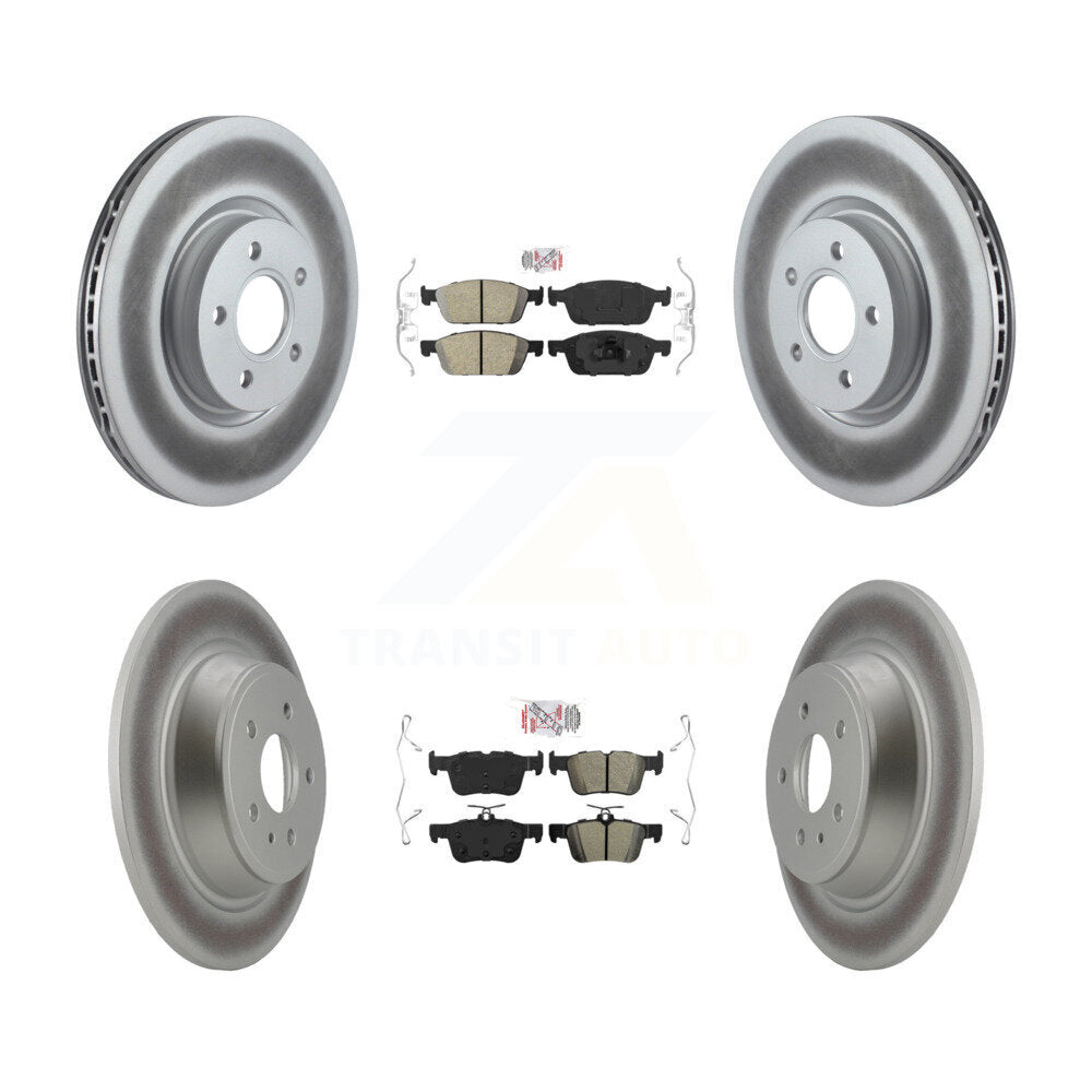 Disc Rotors and Ceramic (Front) & Semi-Metallic (Rear) Brake Pads Kit-KGA-102553 - Kit.bestparts.ca Kit.bestparts.ca