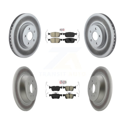 Disc Rotors and Ceramic (Front) & Semi-Metallic (Rear) Brake Pads Kit-KGA-102553 - Kit.bestparts.ca