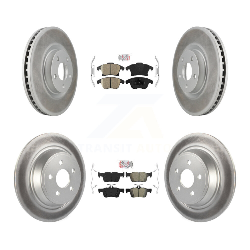 disc rotors and ceramic front semi metallic rear brake pads-kga-102575 - Kit.bestparts.ca