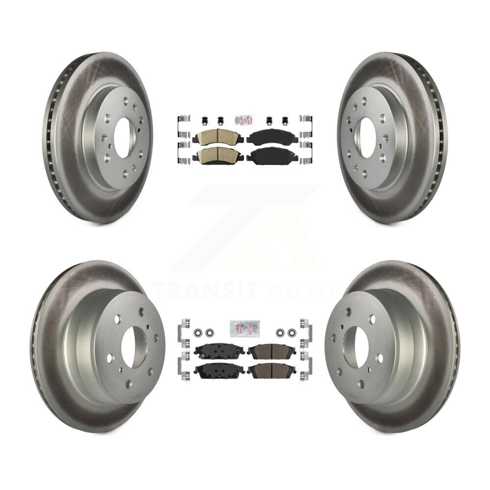 Disc Rotors and Ceramic (Front) & Semi-Metallic (Rear) Brake Pads Kit-KGA-102660 - Kit.bestparts.ca
