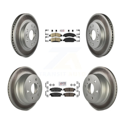 Disc Rotors and Ceramic (Front) & Semi-Metallic (Rear) Brake Pads Kit-KGA-102660 - Kit.bestparts.ca