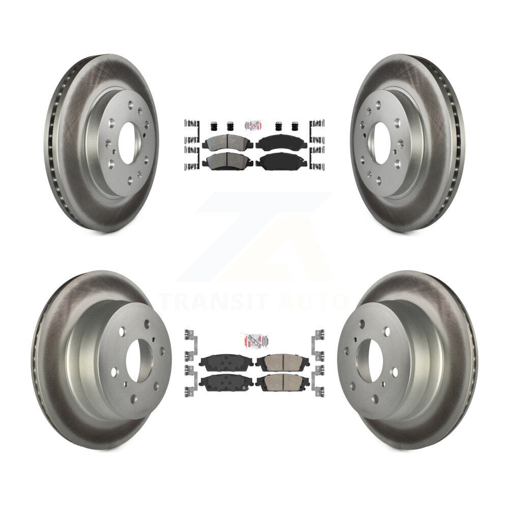 Disc Rotors and Semi-Metallic (Front) & Ceramic (Rear) Brake Pads Kit-KGA-102664 - Kit.bestparts.ca