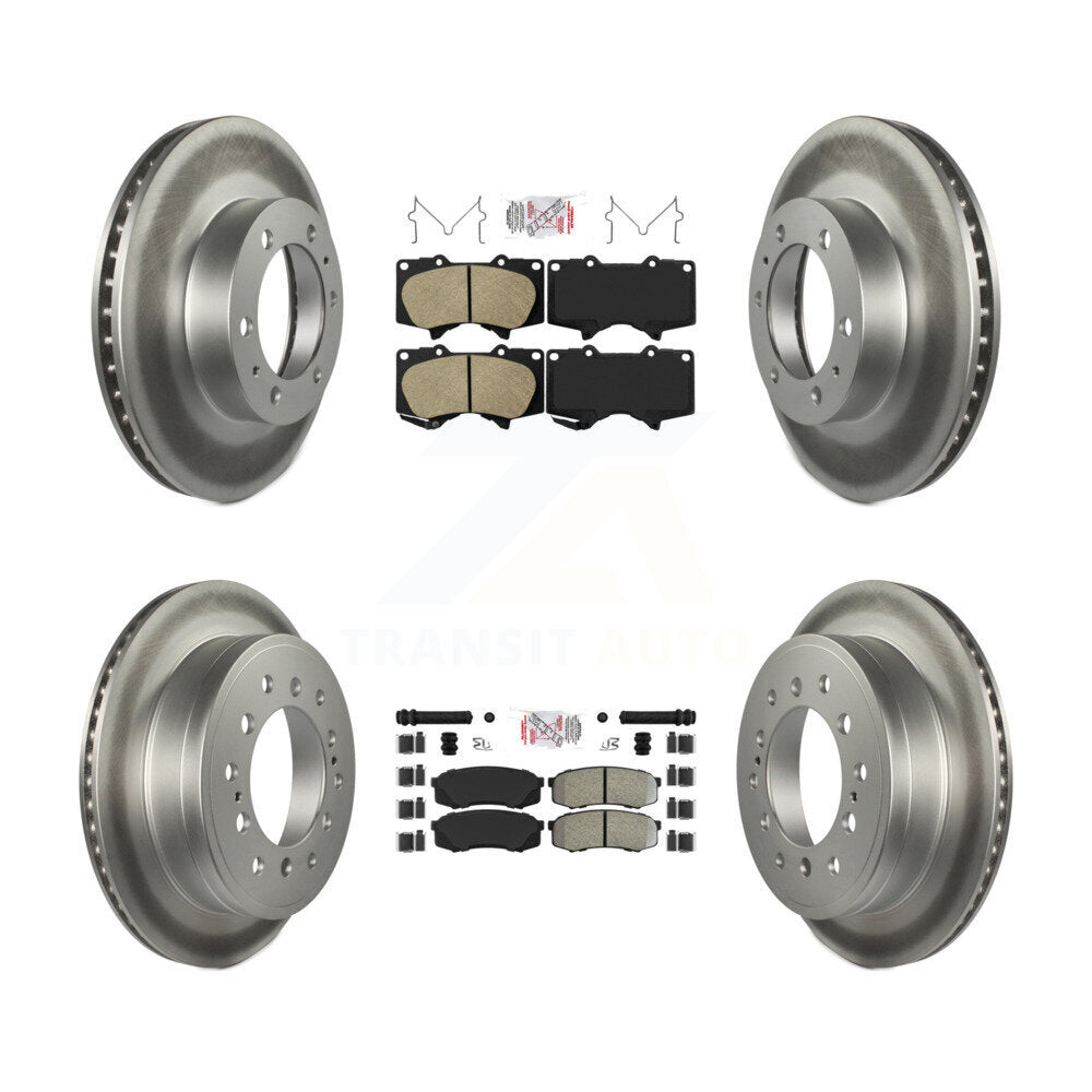 Disc Rotors and Ceramic (Front) & Semi-Metallic (Rear) Brake Pads Kit-KGA-102709 - Kit.bestparts.ca