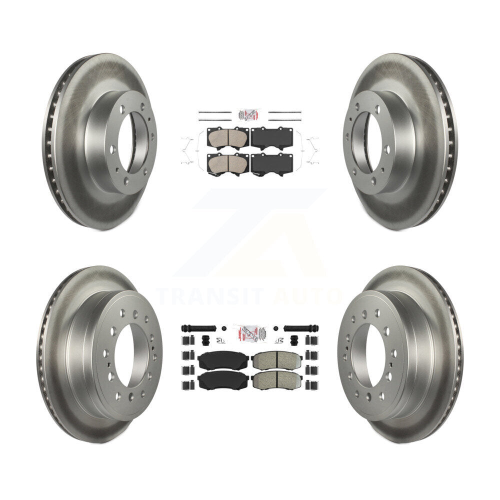 Disc Rotors and Ceramic (Front) & Semi-Metallic (Rear) Brake Pads Kit-KGA-102710 - Kit.bestparts.ca