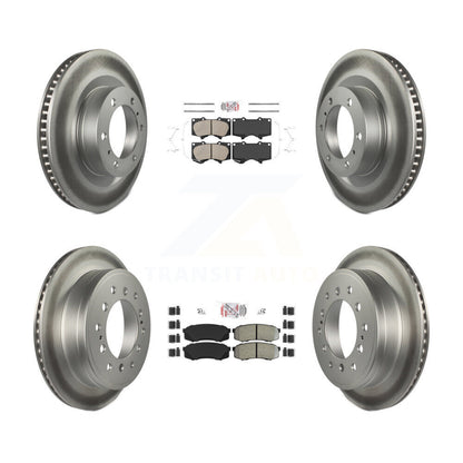 Disc Rotors and Ceramic (Front) & Semi-Metallic (Rear) Brake Pads Kit-KGA-102712 - Kit.bestparts.ca