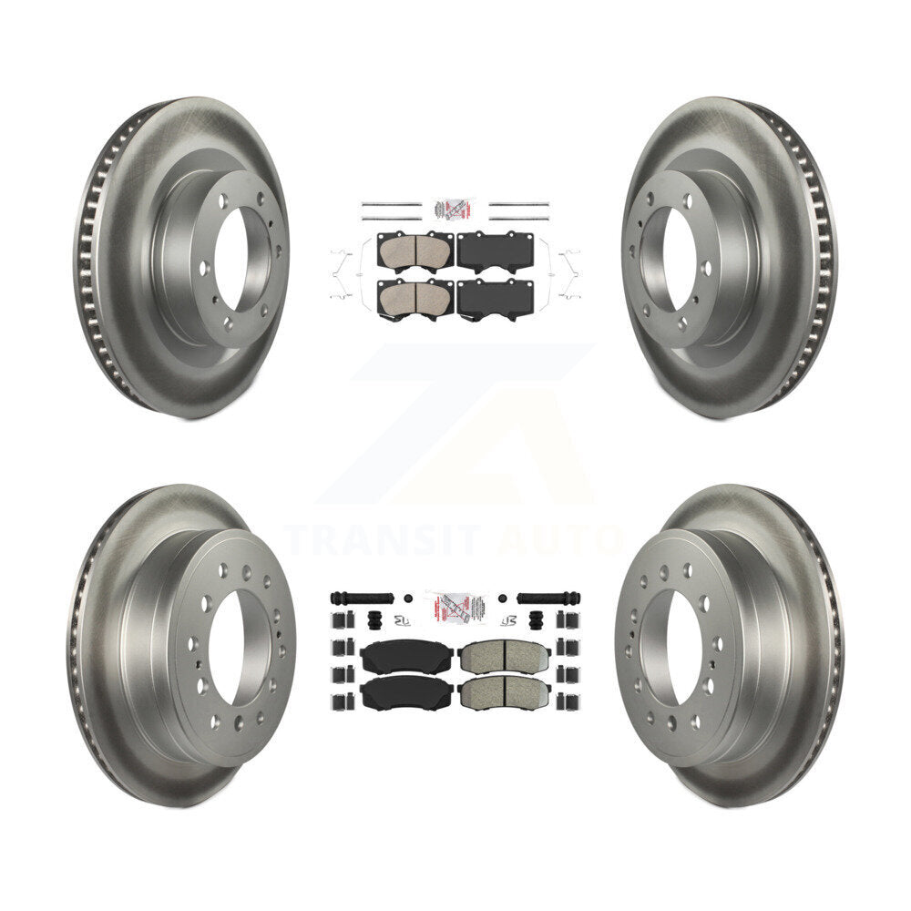 Disc Rotors and Ceramic (Front) & Semi-Metallic (Rear) Brake Pads Kit-KGA-102714 - Kit.bestparts.ca