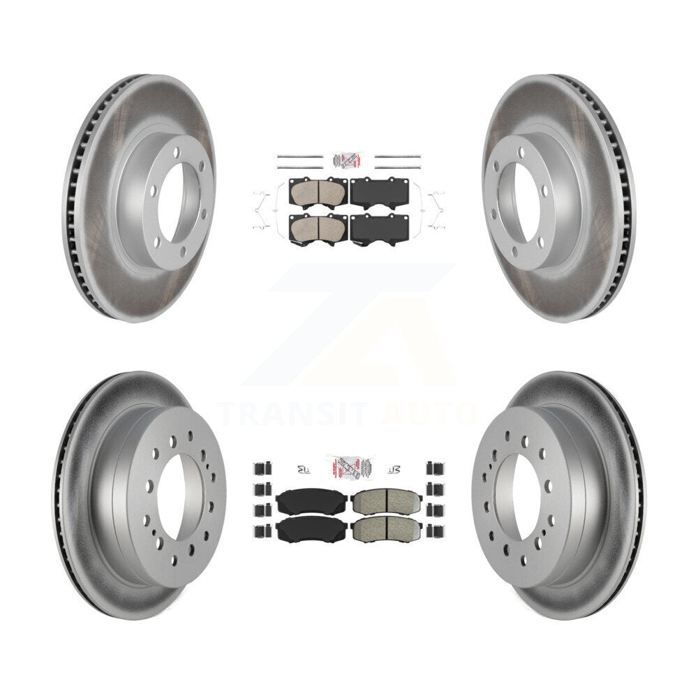 Disc Rotors and Ceramic (Front) & Semi-Metallic (Rear) Brake Pads Kit-KGA-102716 - Kit.bestparts.ca