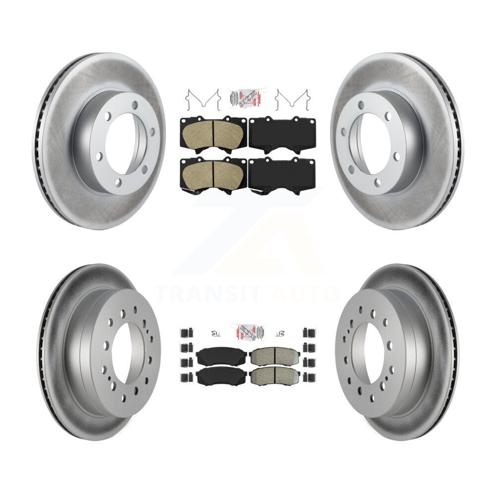Disc Rotors and Ceramic (Front) & Semi-Metallic (Rear) Brake Pads Kit-KGA-102719 - Kit.bestparts.ca