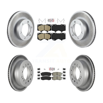 Disc Rotors and Ceramic (Front) & Semi-Metallic (Rear) Brake Pads Kit-KGA-102719 - Kit.bestparts.ca