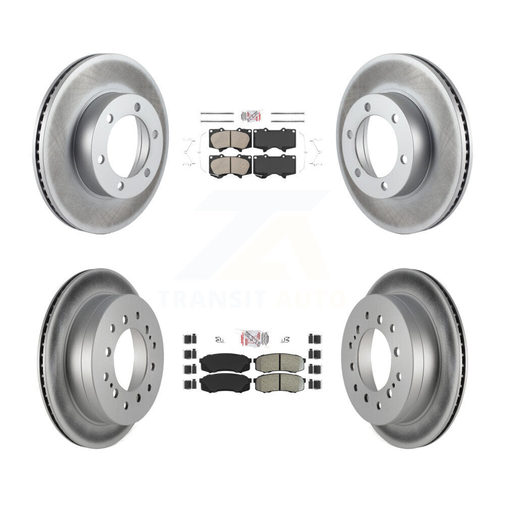 Disc Rotors and Ceramic (Front) & Semi-Metallic (Rear) Brake Pads Kit-KGA-102720 - Kit.bestparts.ca