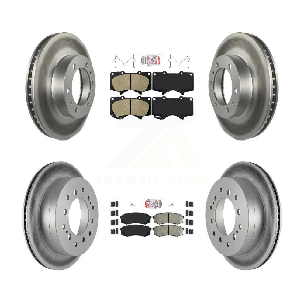 Disc Rotors and Ceramic (Front) & Semi-Metallic (Rear) Brake Pads Kit-KGA-102723 - Kit.bestparts.ca