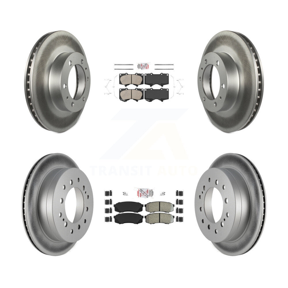 Disc Rotors and Ceramic (Front) & Semi-Metallic (Rear) Brake Pads Kit-KGA-102724 - Kit.bestparts.ca