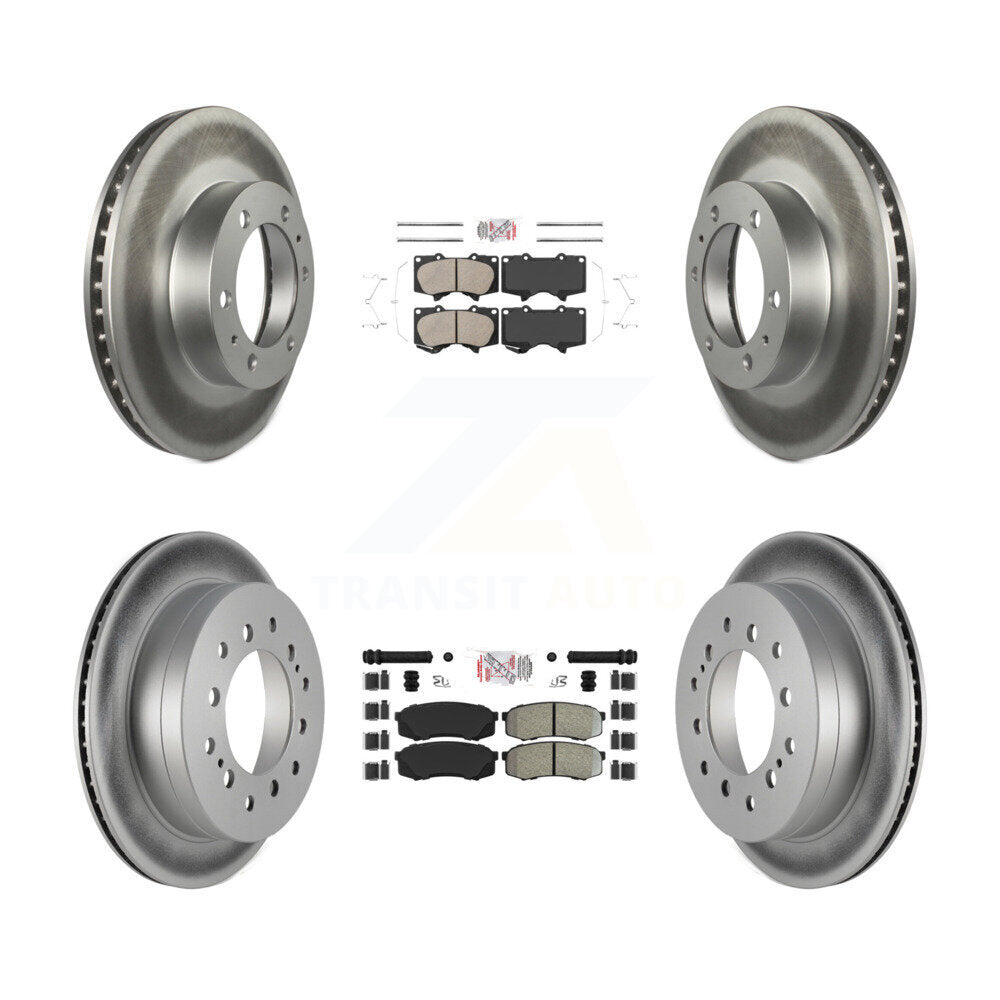 Disc Rotors and Ceramic (Front) & Semi-Metallic (Rear) Brake Pads Kit-KGA-102726 - Kit.bestparts.ca
