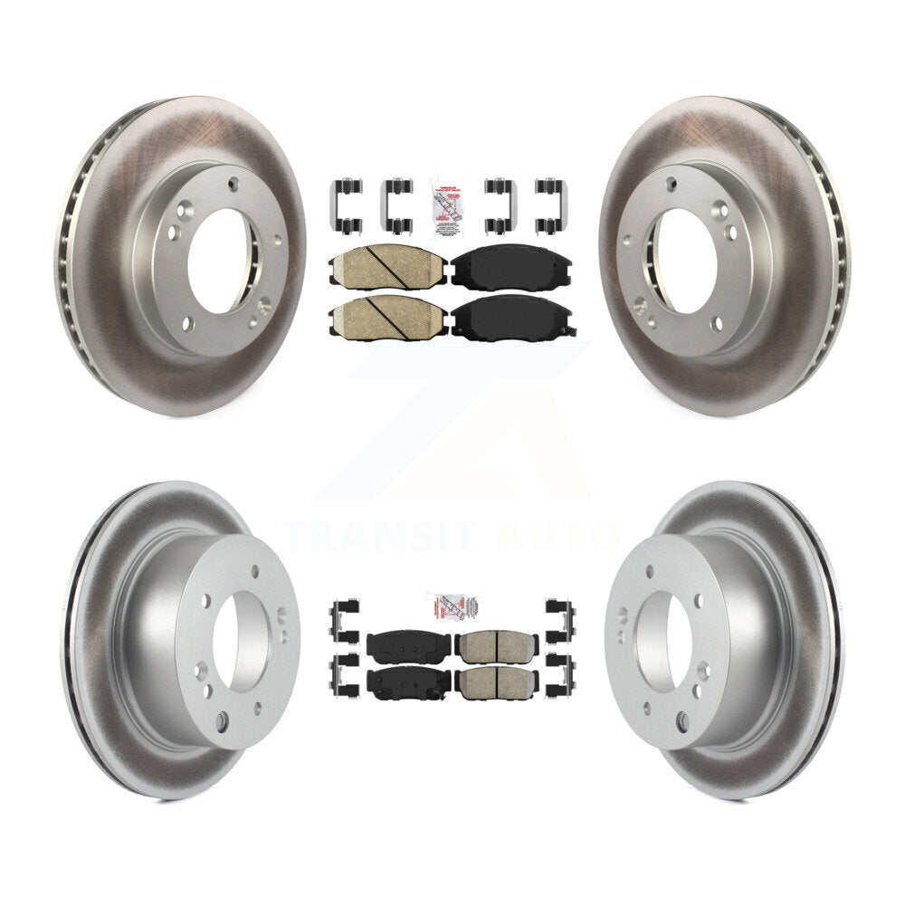 Disc Rotors and Ceramic (Front) & Semi-Metallic (Rear) Brake Pads Kit-KGA-102752 - Kit.bestparts.ca