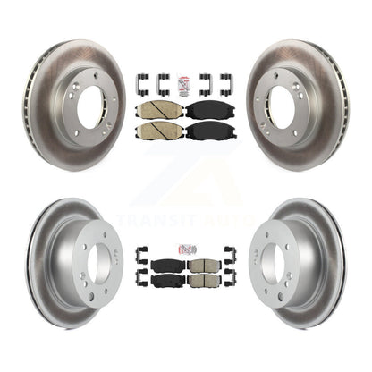 Disc Rotors and Ceramic (Front) & Semi-Metallic (Rear) Brake Pads Kit-KGA-102752 - Kit.bestparts.ca