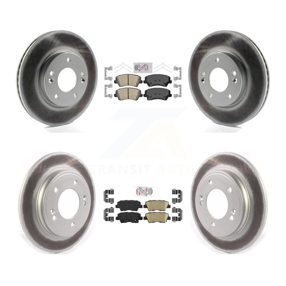 Coated Disc Rotors and Ceramic Brake Pads Kit-KGA-102782 - Kit.bestparts.ca