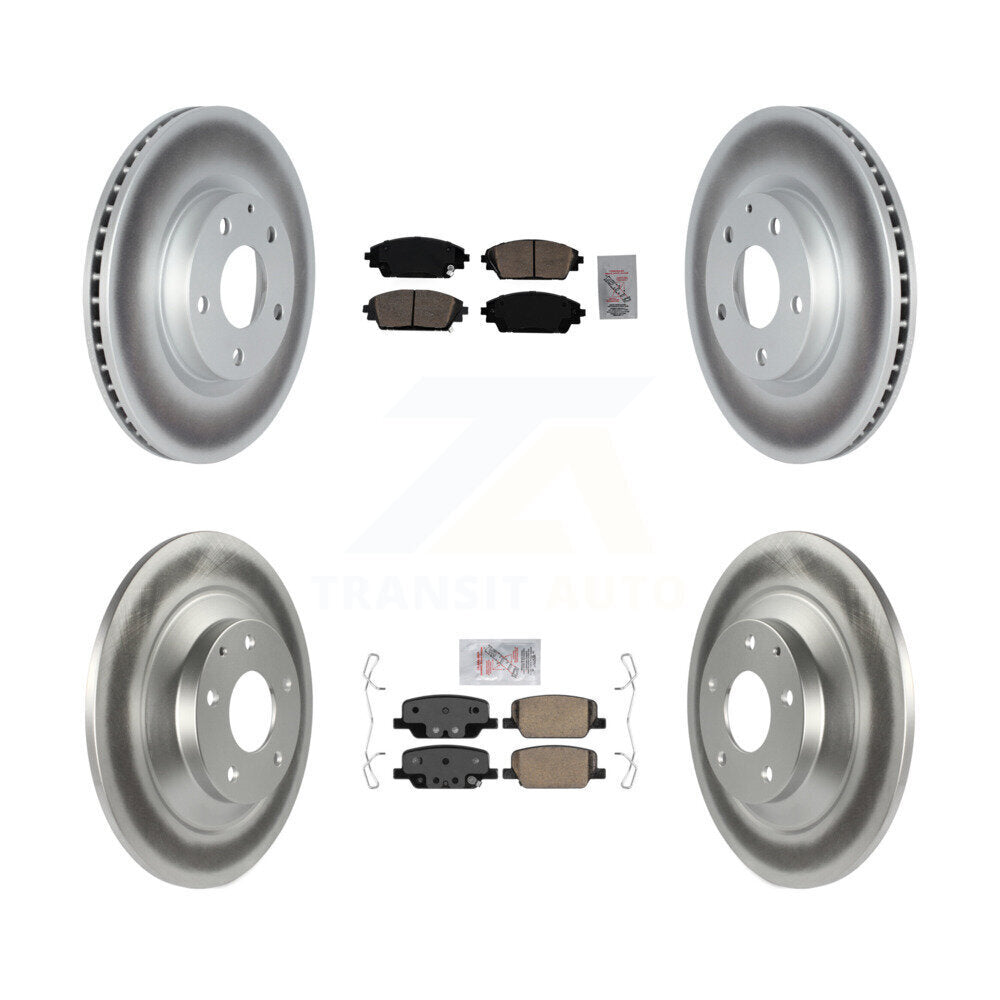 Coated Disc Rotors and Ceramic Brake Pads Kit-KGA-102832 - Kit.bestparts.ca
