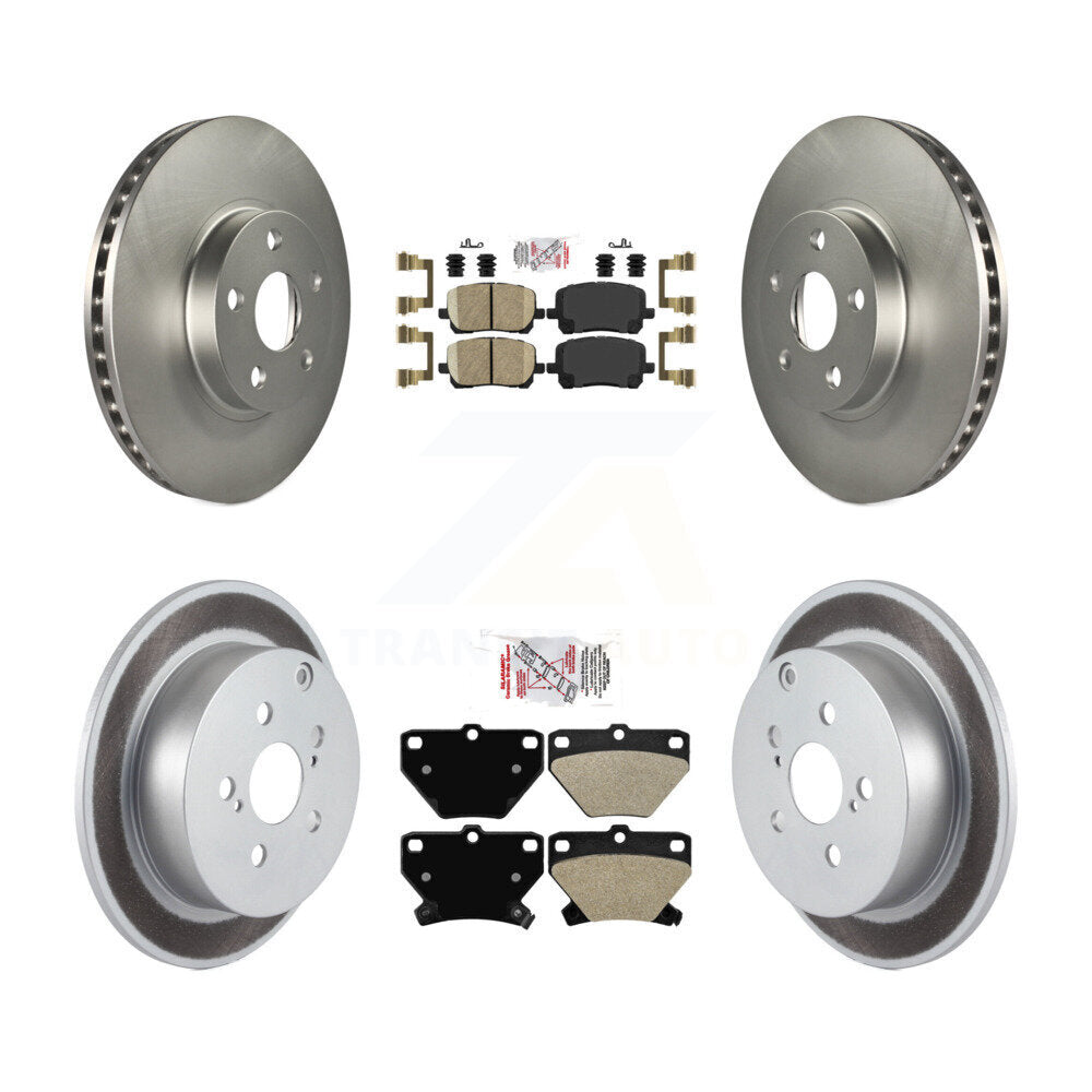 Disc Rotors and Ceramic (Front) & Semi-Metallic (Rear) Brake Pads Kit-KGA-102842 - Kit.bestparts.ca