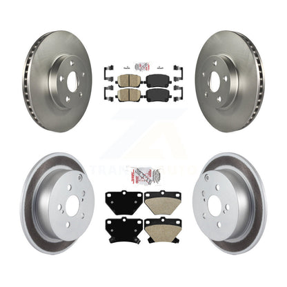 Disc Rotors and Ceramic (Front) & Semi-Metallic (Rear) Brake Pads Kit-KGA-102843 - Kit.bestparts.ca