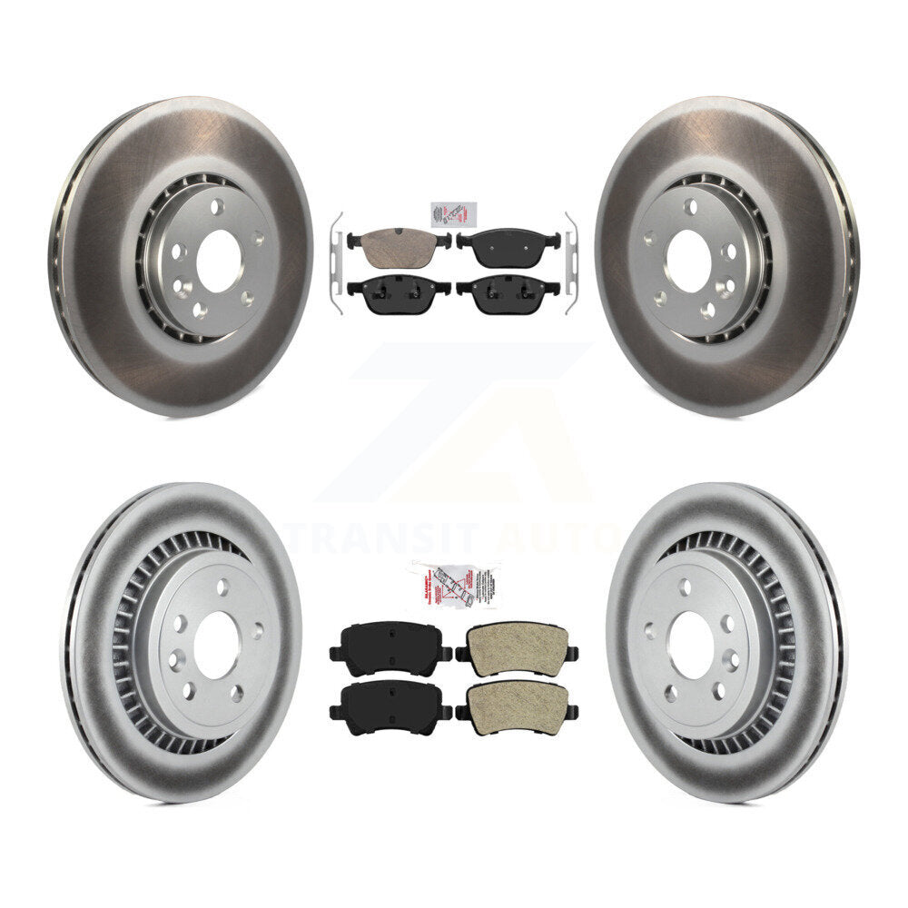 Disc Rotors and Ceramic (Front) & Semi-Metallic (Rear) Brake Pads Kit-KGA-102863 - Kit.bestparts.ca Kit.bestparts.ca