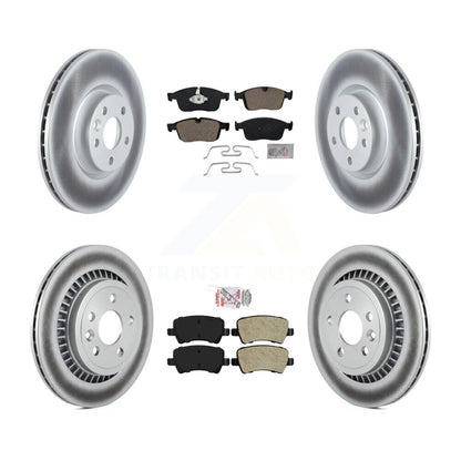 coated disc rotors and ceramic front semi metallic rear brake pads-kga-102865 - Kit.bestparts.ca