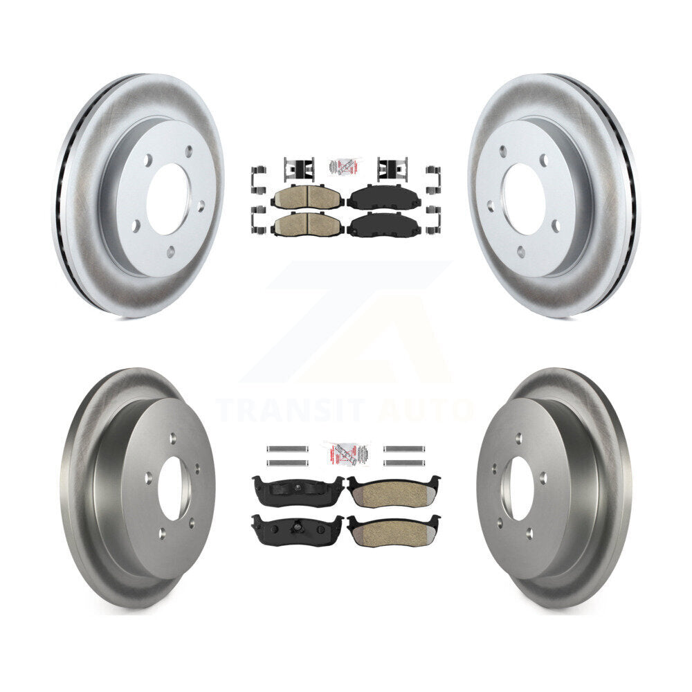 disc rotors and ceramic front semi metallic rear brake pads-kga-102923 - Kit.bestparts.ca
