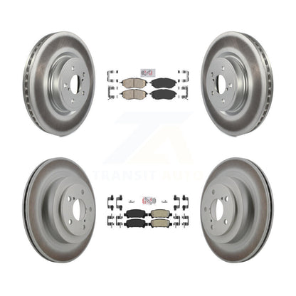 disc rotors and ceramic front semi metallic rear brake pads-kga-102966 - Kit.bestparts.ca