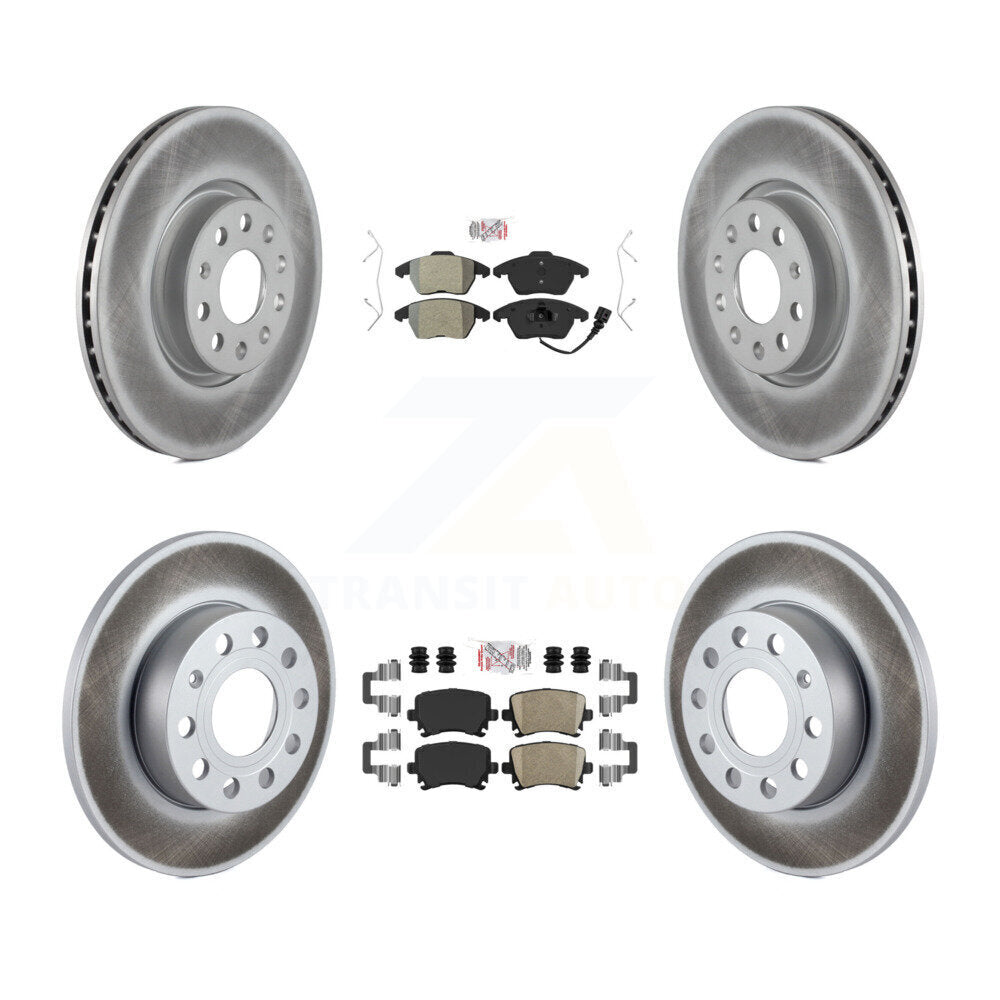 Disc Rotors and Semi-Metallic (Front) & Ceramic (Rear) Brake Pads Kit-KGA-103040 - Kit.bestparts.ca