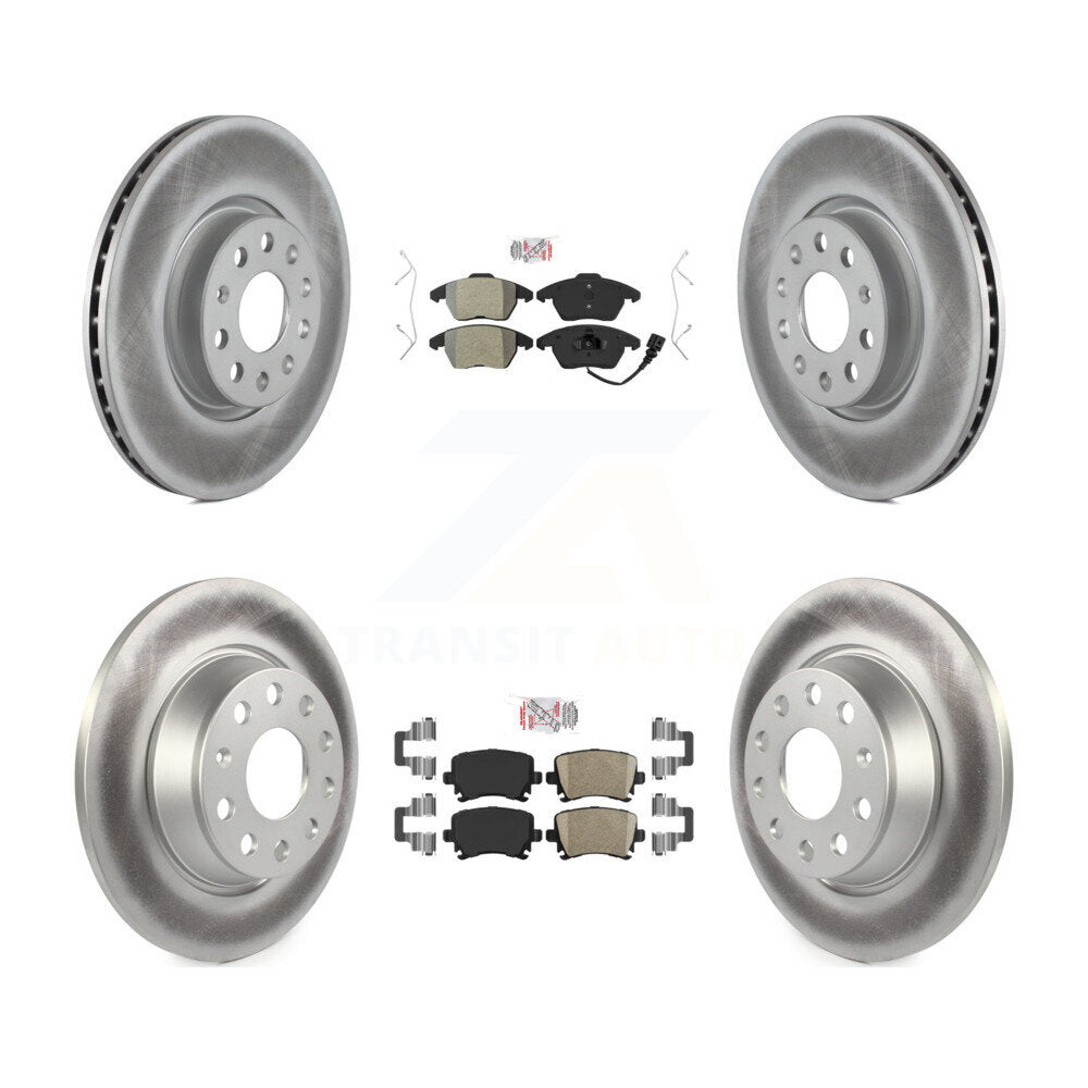 Disc Rotors and Semi-Metallic (Front) & Ceramic (Rear) Brake Pads Kit-KGA-103048 - Kit.bestparts.ca