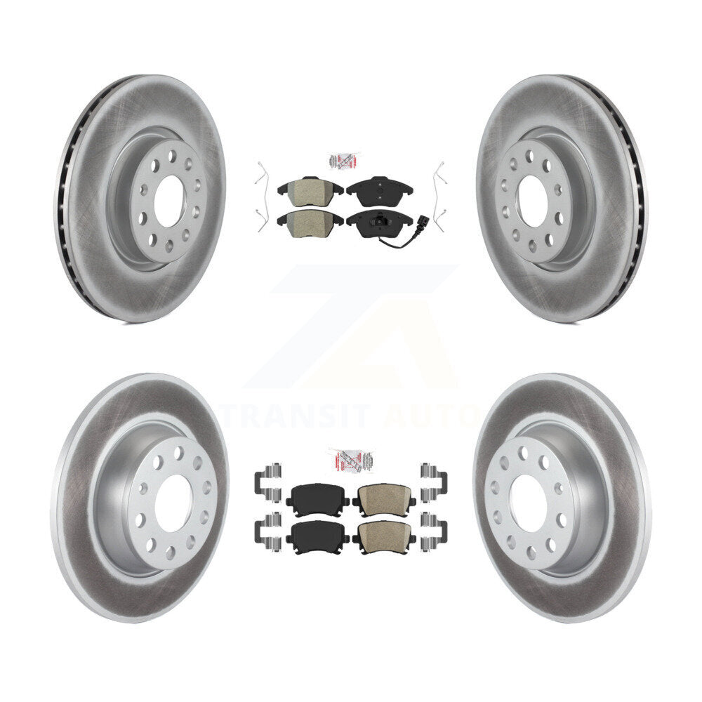 Disc Rotors and Semi-Metallic (Front) & Ceramic (Rear) Brake Pads Kit-KGA-103050 - Kit.bestparts.ca